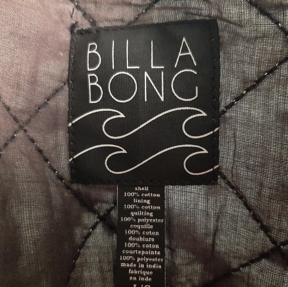 Billabong Last Horizon Boho Tribal Quilted Jacket - Picture 2 of 3